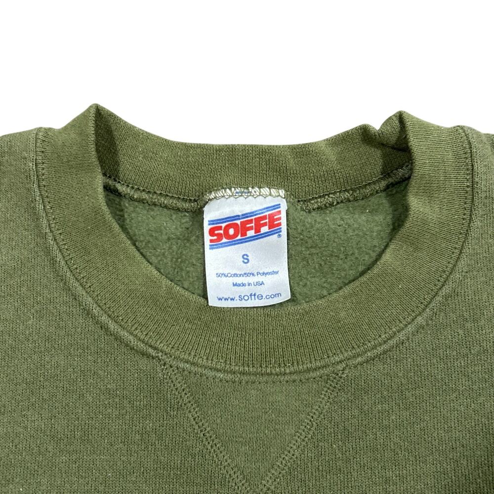 Vintage USMC United States Marine Corps Sweatshirt Men’s Small Green USA Made - Picture 3 of 4